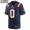 Maillot New England Patriots Christian Barmore 0 Nike Bleu Marine 2021 NFL Draft - Enfant